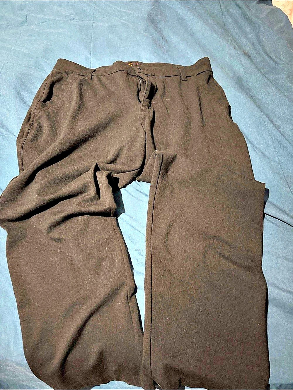 Lee Straight Leg Pants Black Size 16 Medium